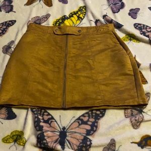 Suede Skirt